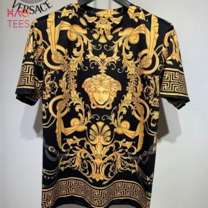 NEW Versace Gold Black Luxury T-shirts And Beach Limited Edition