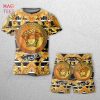 Versace Gold Dark Limited T-shirts And Beach Shorts