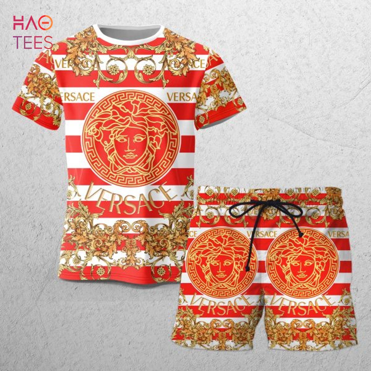 Farmakologi Mus Antologi Versace Gold Red Limited Edition T-shirts And Beach Shorts