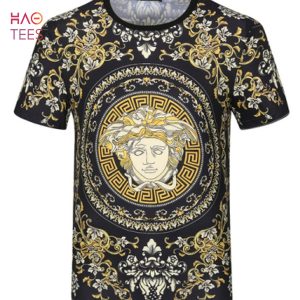 Versace Gold White Limited T-shirts And Beach Shorts