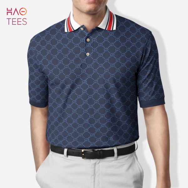 Gucci Luxury Brand Blue Dark Polo Shirt