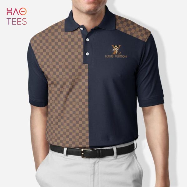 HOT Louis Vuitton Luxury Logo Brand 3D Polo Shirt