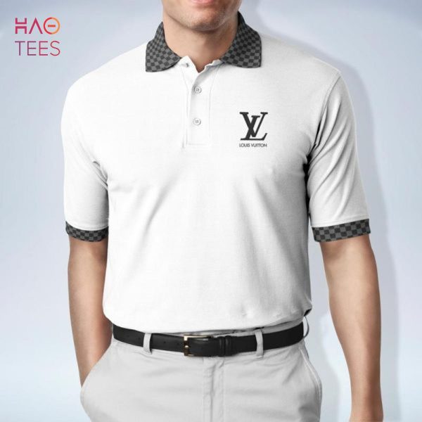 Louis Vuitton Luxury Brand White Polo Shirt For Men
