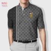 Louis Vuitton Mickey Gray Luxury Brand Polo Shirt