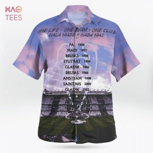 Real Madrid Campion2022 Aop hawaiian shirt