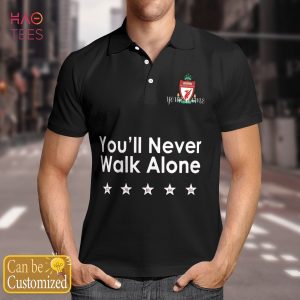 BEST Liverpool Never Walk Alone Polo Shirt Black Limited Edition