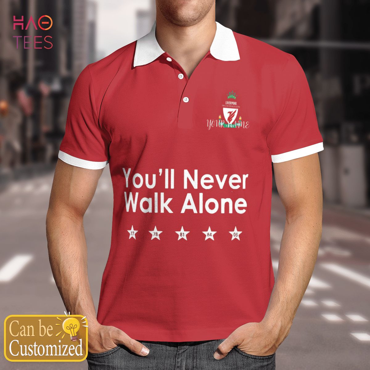 BEST Liverpool Never Walk Alone Polo Shirt Black Limited Edition BEST Liverpool Never Walk Alone Polo Shirt Black Limited Edition