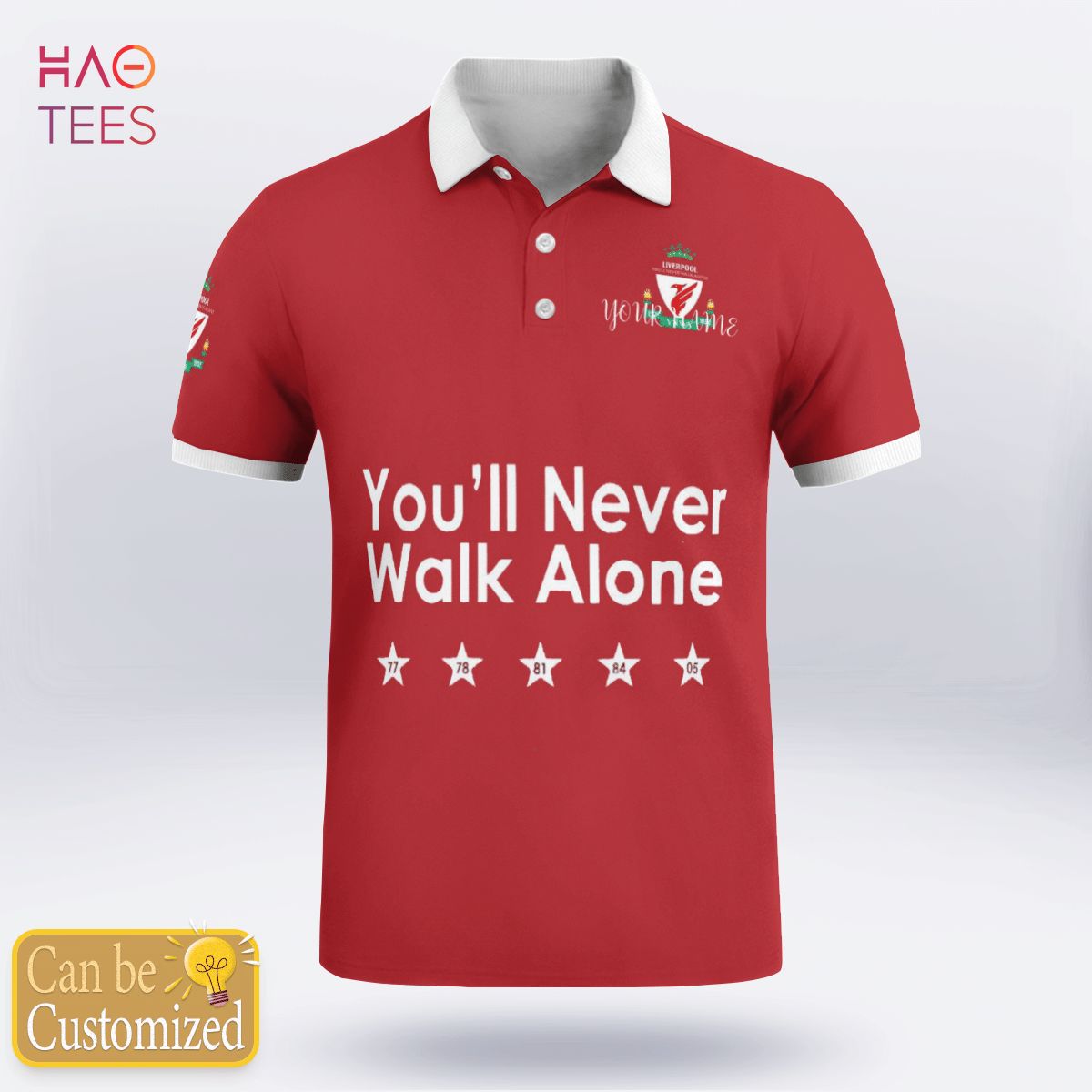 BEST Liverpool Never Walk Alone Polo Shirt Black Limited Edition BEST Liverpool Never Walk Alone Polo Shirt Black Limited Edition