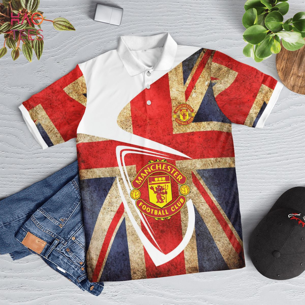 BEST Manchester Is Forever Polo Shirt Black Limited Edition BEST Manchester Is Forever Polo Shirt Black Limited Edition