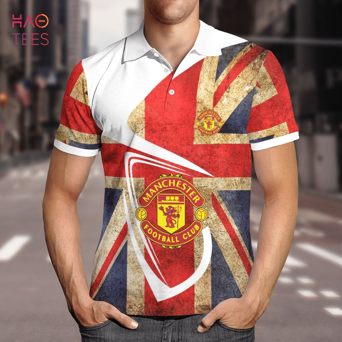BEST Manchester Is Forever Polo Shirt Black Limited Edition BEST Manchester Is Forever Polo Shirt Black Limited Edition