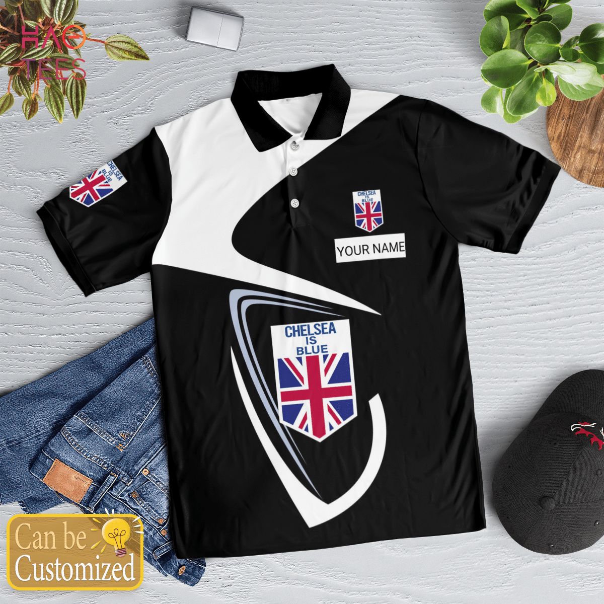 Chelsea Is Blue Football Polo Shirt White Chelsea Is Blue Football Polo Shirt White