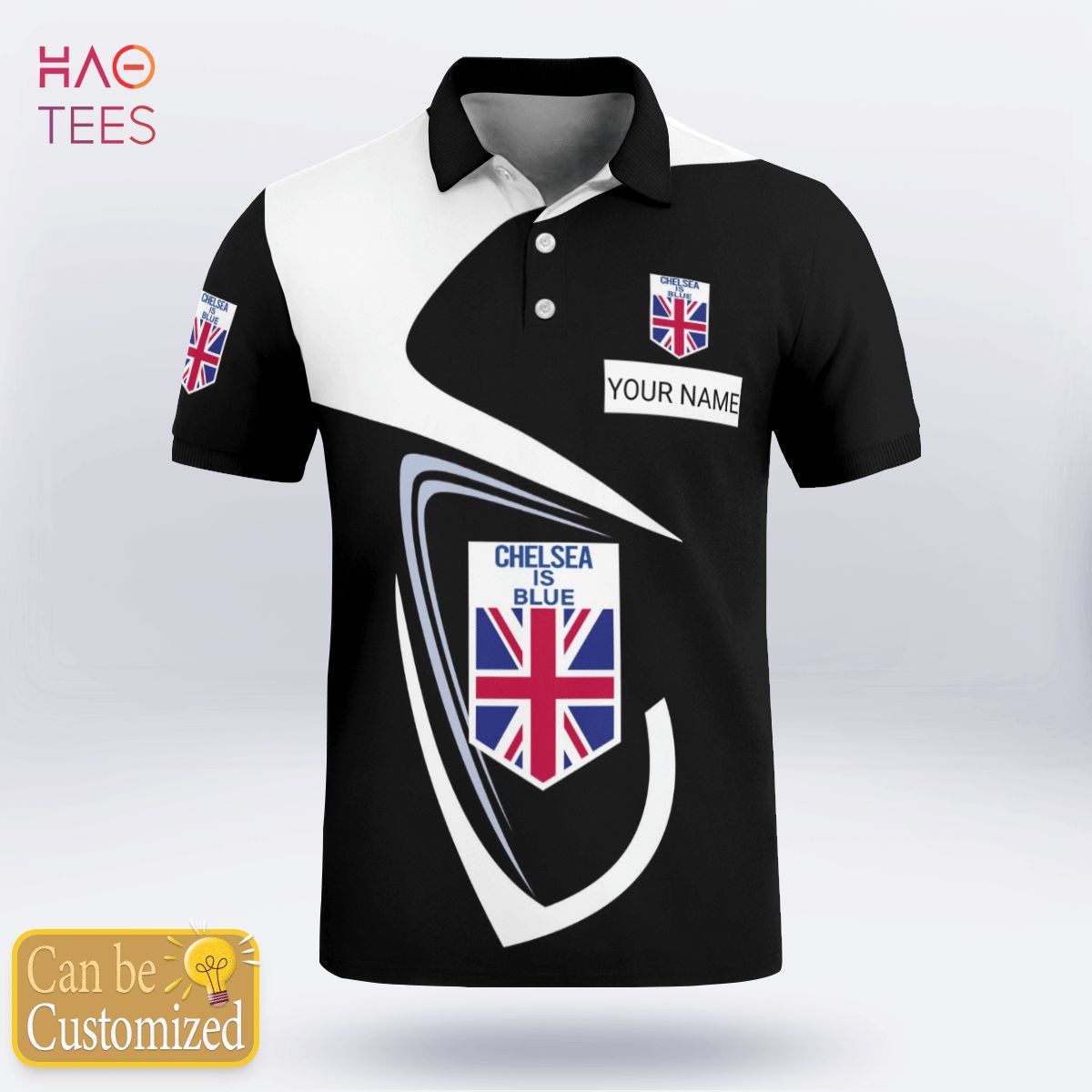 Chelsea Is Blue Football Polo Shirt White Chelsea Is Blue Football Polo Shirt White
