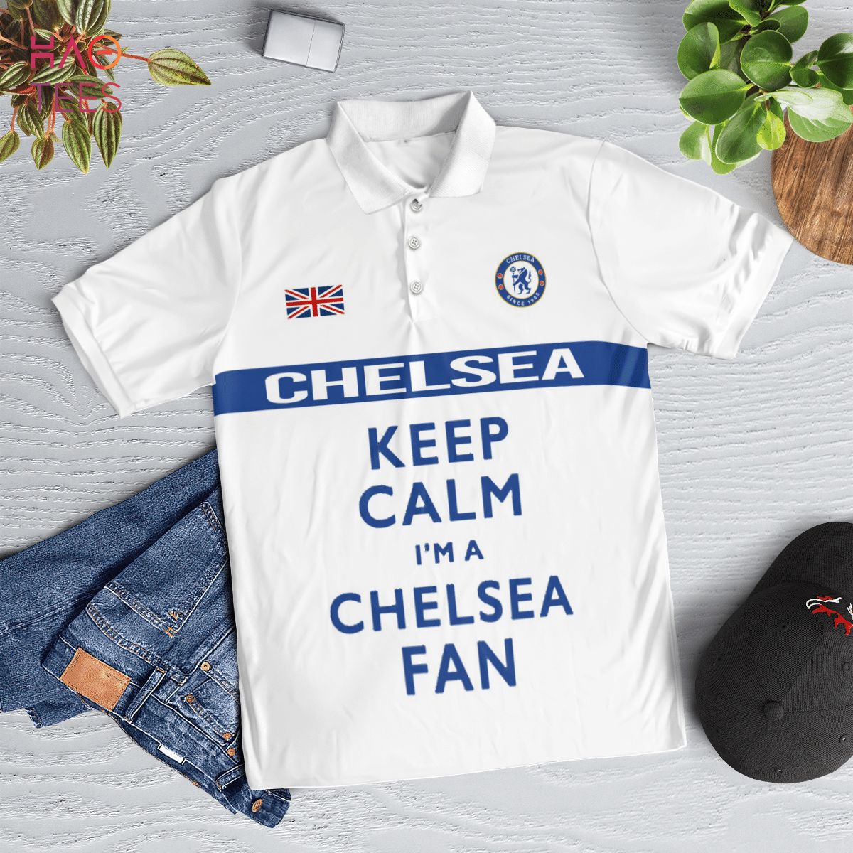 Chelsea Is Forever 2022 Polo Shirt Black Chelsea Is Forever 2022 Polo Shirt Black