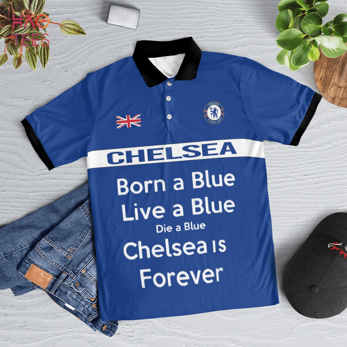 Chelsea Is Forever In My Heart Polo Shirt Black Chelsea Is Forever In My Heart Polo Shirt Black