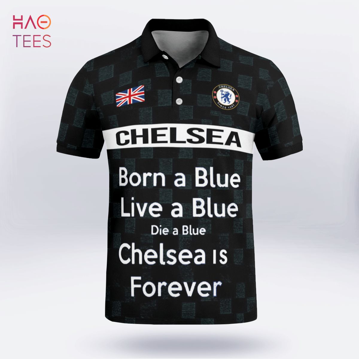 Chelsea Is Forever2022 Polo Shirt Black Chelsea Is Forever2022 Polo Shirt Black