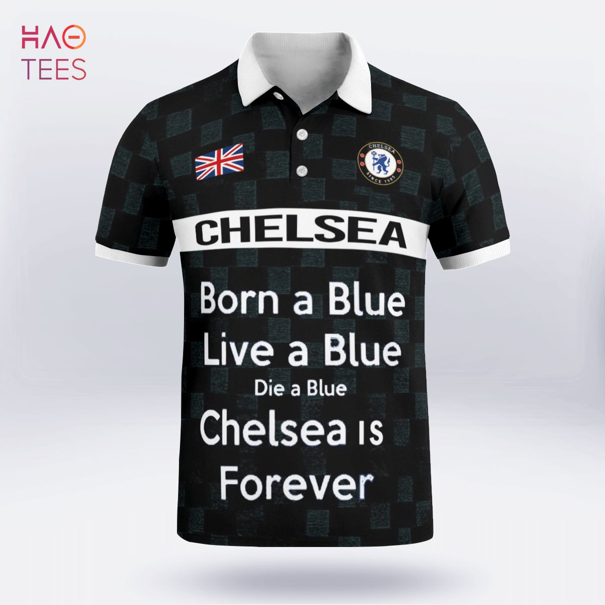 Chelsea Is Forever2022 Polo Shirt Black Chelsea Is Forever2022 Polo Shirt Black