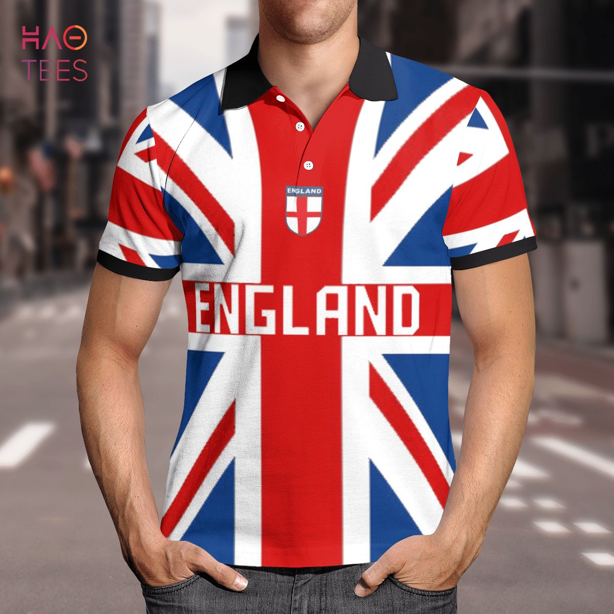 England In My Heart 2022 Polo Shirt Black England In My Heart 2022 Polo Shirt Black
