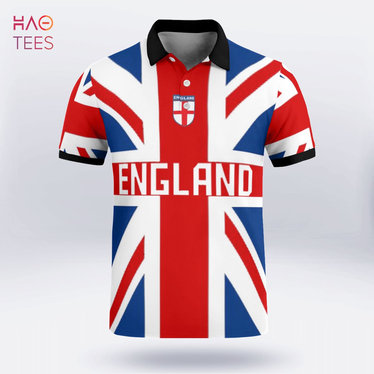 England In My Heart 2022 Polo Shirt Black England In My Heart 2022 Polo Shirt Black