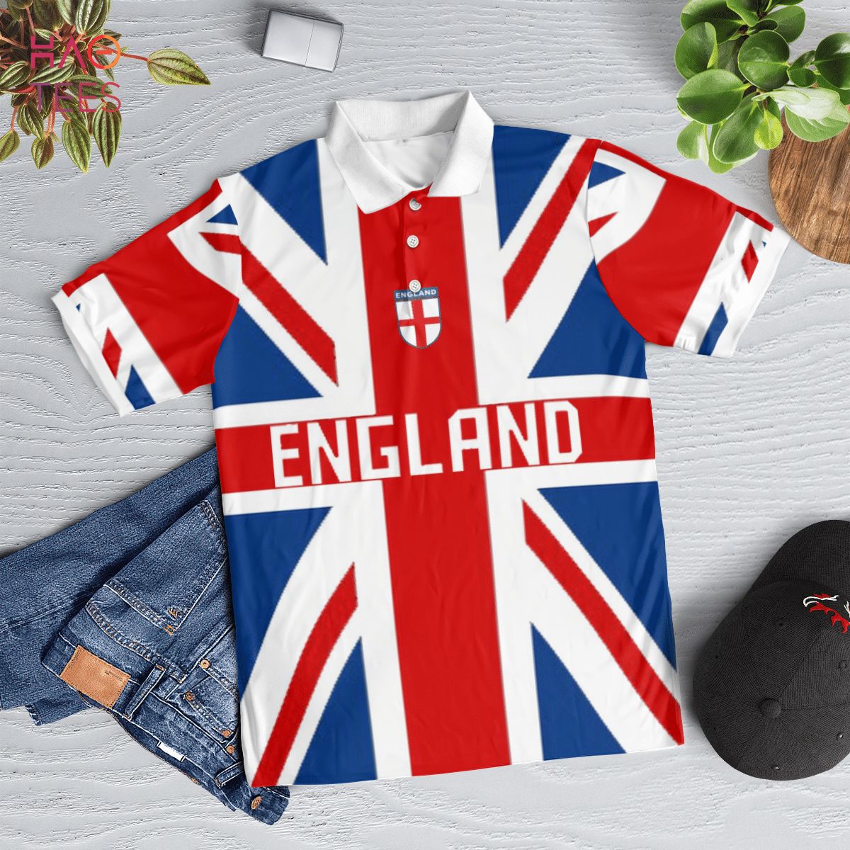 England In My Heart 2022 Polo Shirt Black England In My Heart 2022 Polo Shirt Black