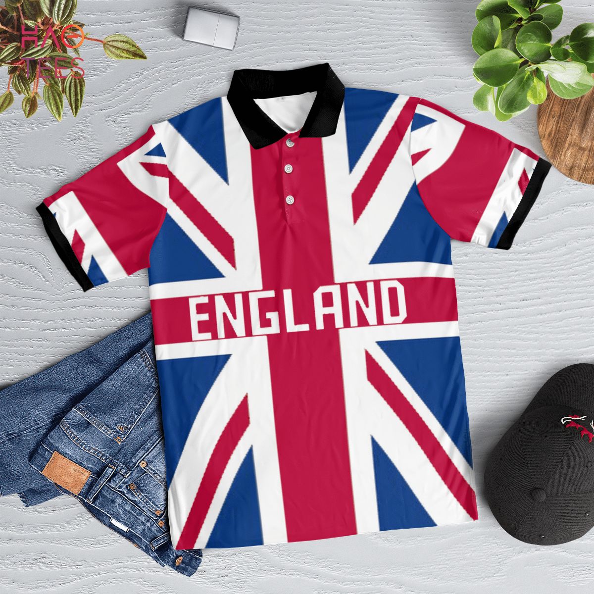 England In My Heart Polo Shirt White England In My Heart Polo Shirt White