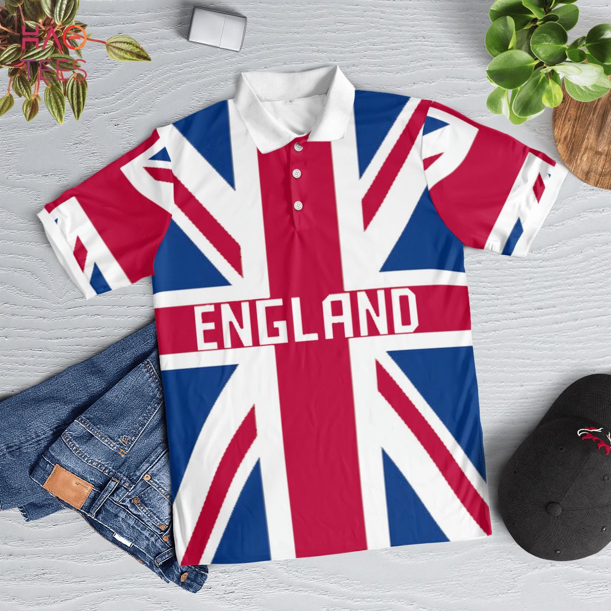 England In My Heart Polo Shirt White England In My Heart Polo Shirt White