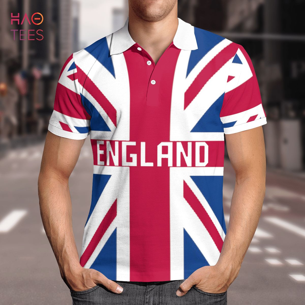 England In My Heart Polo Shirt White England In My Heart Polo Shirt White