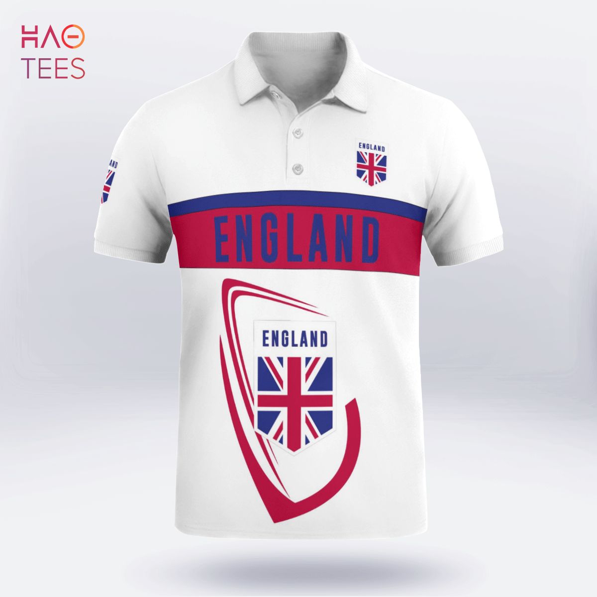 England Love Forever Polo Shirt Black England Love Forever Polo Shirt Black
