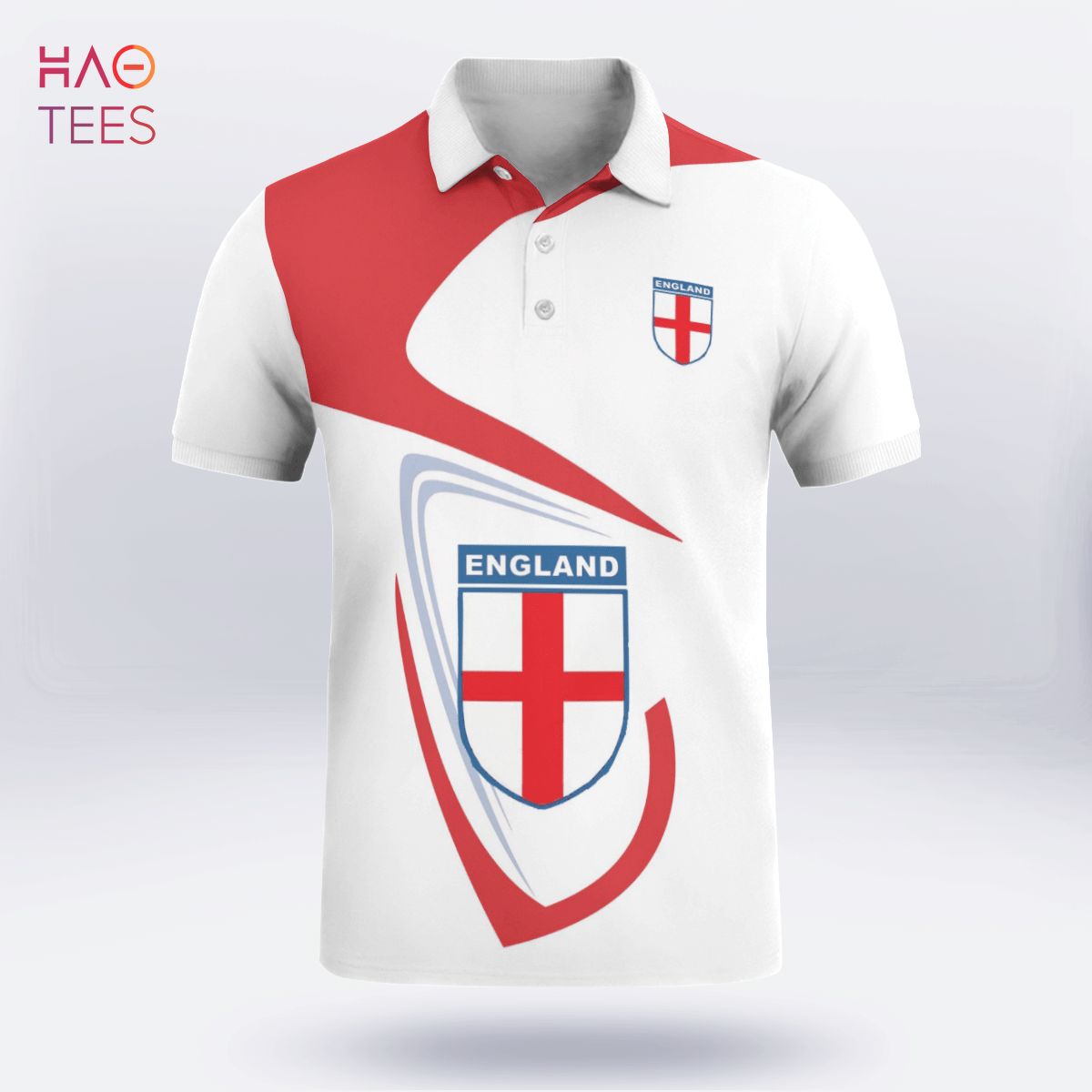 England Worldcup 2022 Polo Shirt Black England Worldcup 2022 Polo Shirt Black