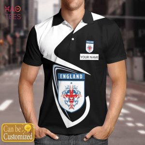 England Worldcup Polo Shirt Black