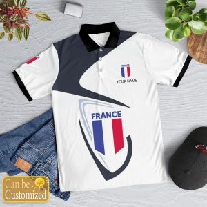 France Love Polo Shirt White For Men