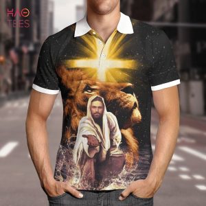 God – The Lion Of Judah Polo Shirt Black