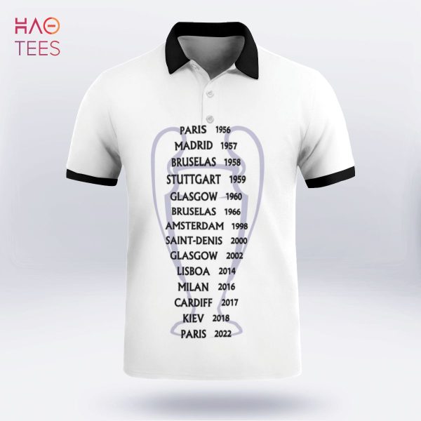 Hala Real Madrid 2022 Polo Shirt Black