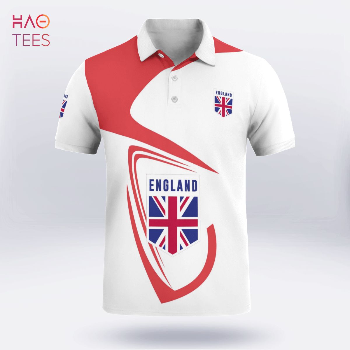 I Love England Forever Polo Shirt Black I Love England Forever Polo Shirt Black