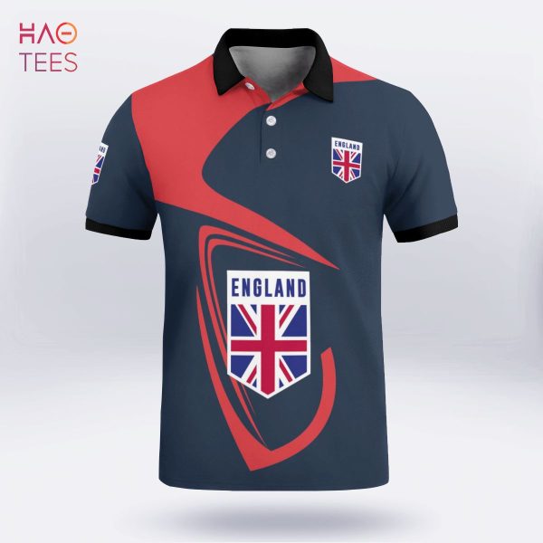 I Love England Forever Polo Shirt Black