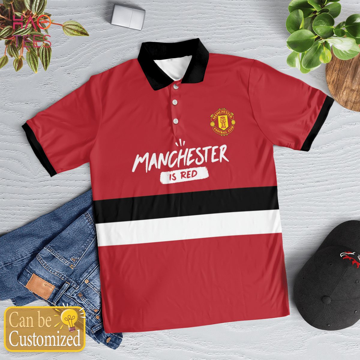 I Love Manchester Polo Shirt Black I Love Manchester Polo Shirt Black