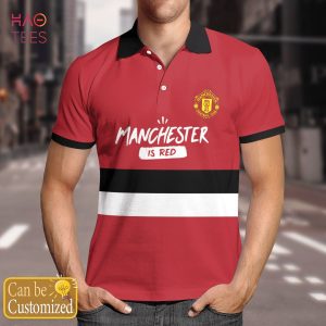 I Love Manchester Polo Shirt Black