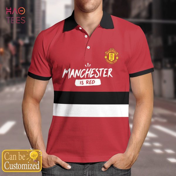 I Love Manchester Polo Shirt Black