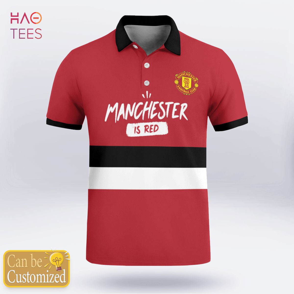 I Love Manchester Polo Shirt Black I Love Manchester Polo Shirt Black