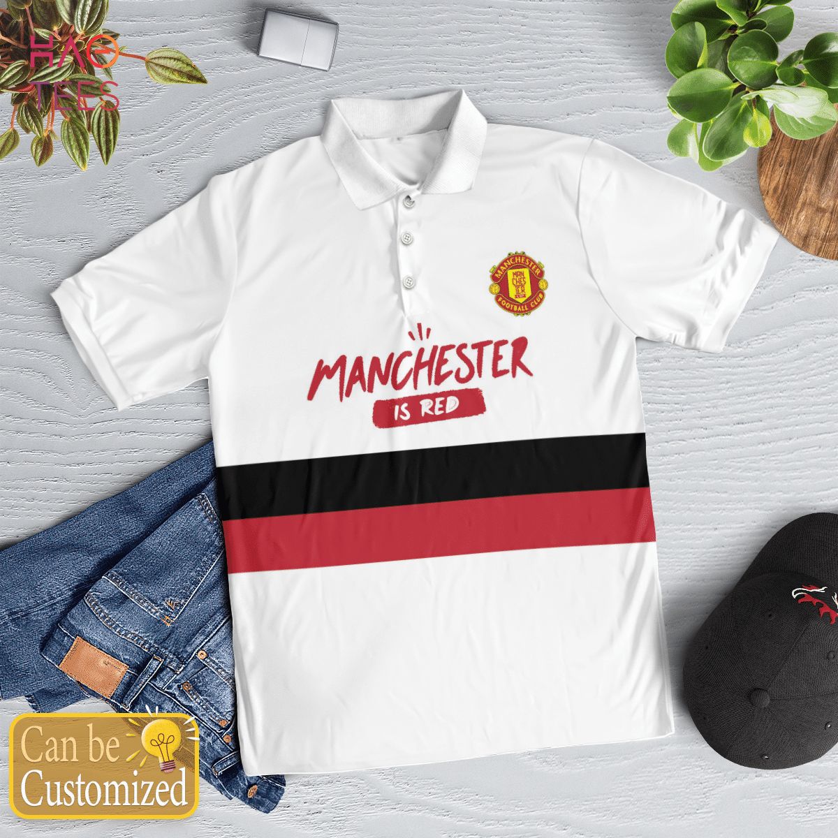 I Love Manchester Polo Shirt Black I Love Manchester Polo Shirt Black