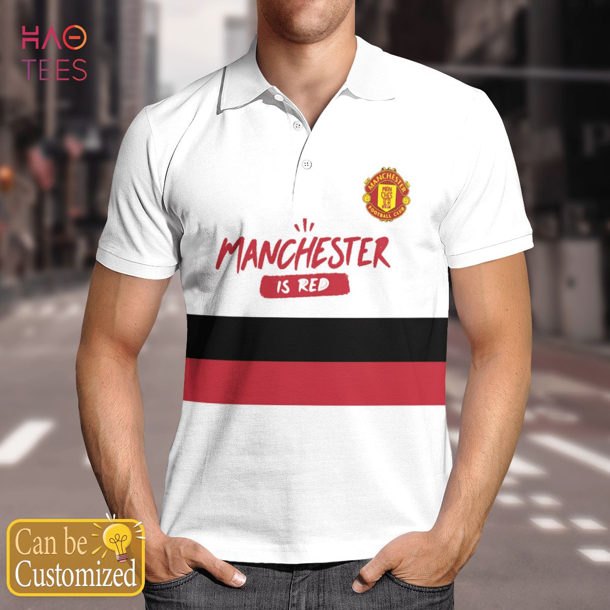 I Love Manchester Polo Shirt Black I Love Manchester Polo Shirt Black