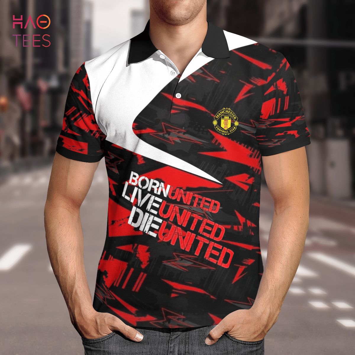 I Love United Polo Shirt Black I Love United Polo Shirt Black