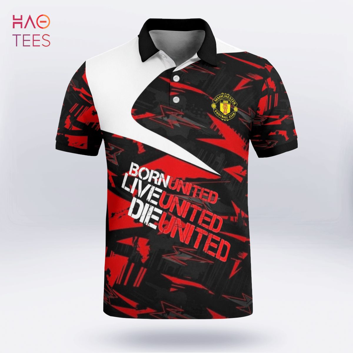 I Love United Polo Shirt Black I Love United Polo Shirt Black