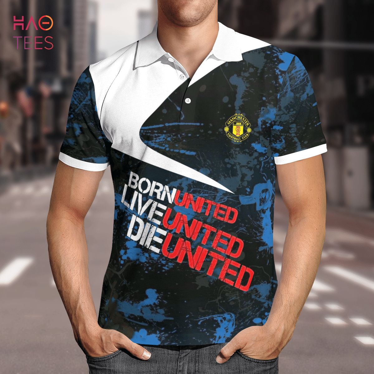 I Love United Polo Shirt Black I Love United Polo Shirt Black