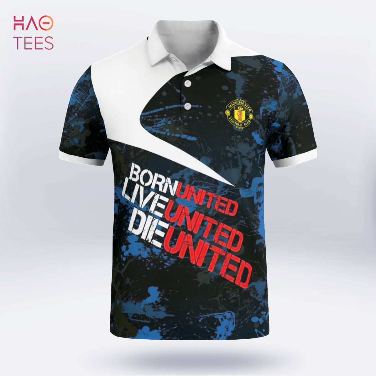 I Love United Polo Shirt Black I Love United Polo Shirt Black