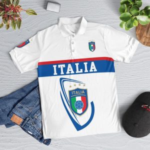 Italia Football World Cup Limited Polo Shirt Black