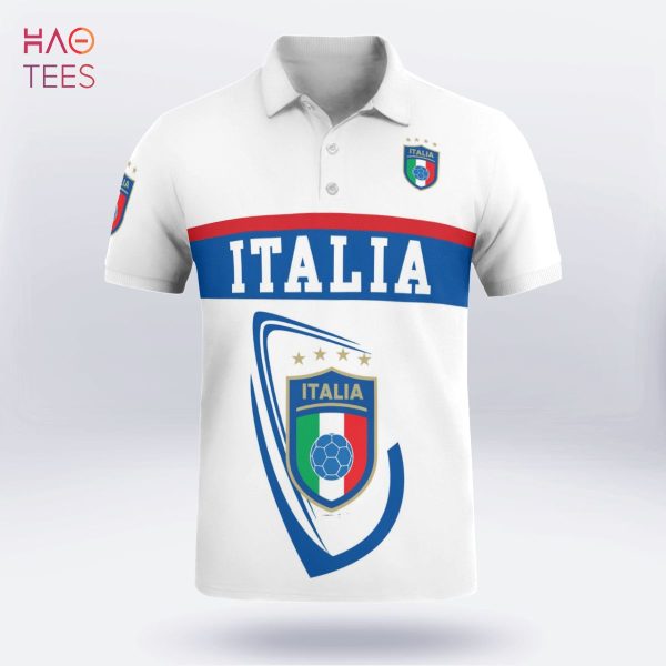 Italia Football World Cup Limited Polo Shirt Black