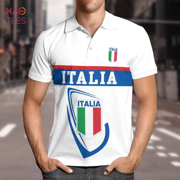Italia In My Heart Polo Shirt Black