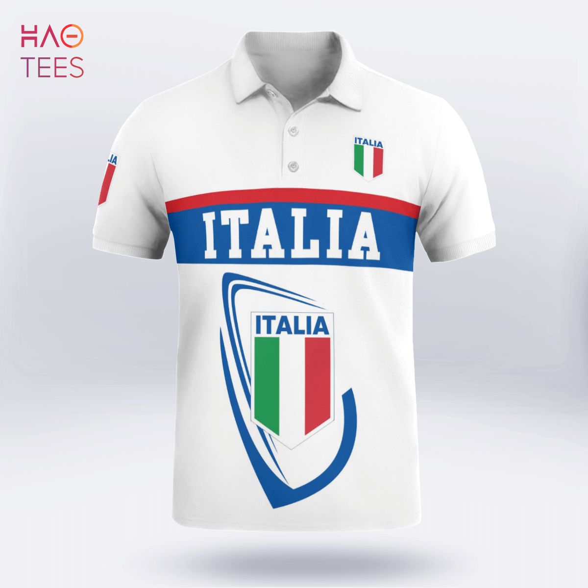 Italia In My Heart Polo Shirt Black Italia In My Heart Polo Shirt Black