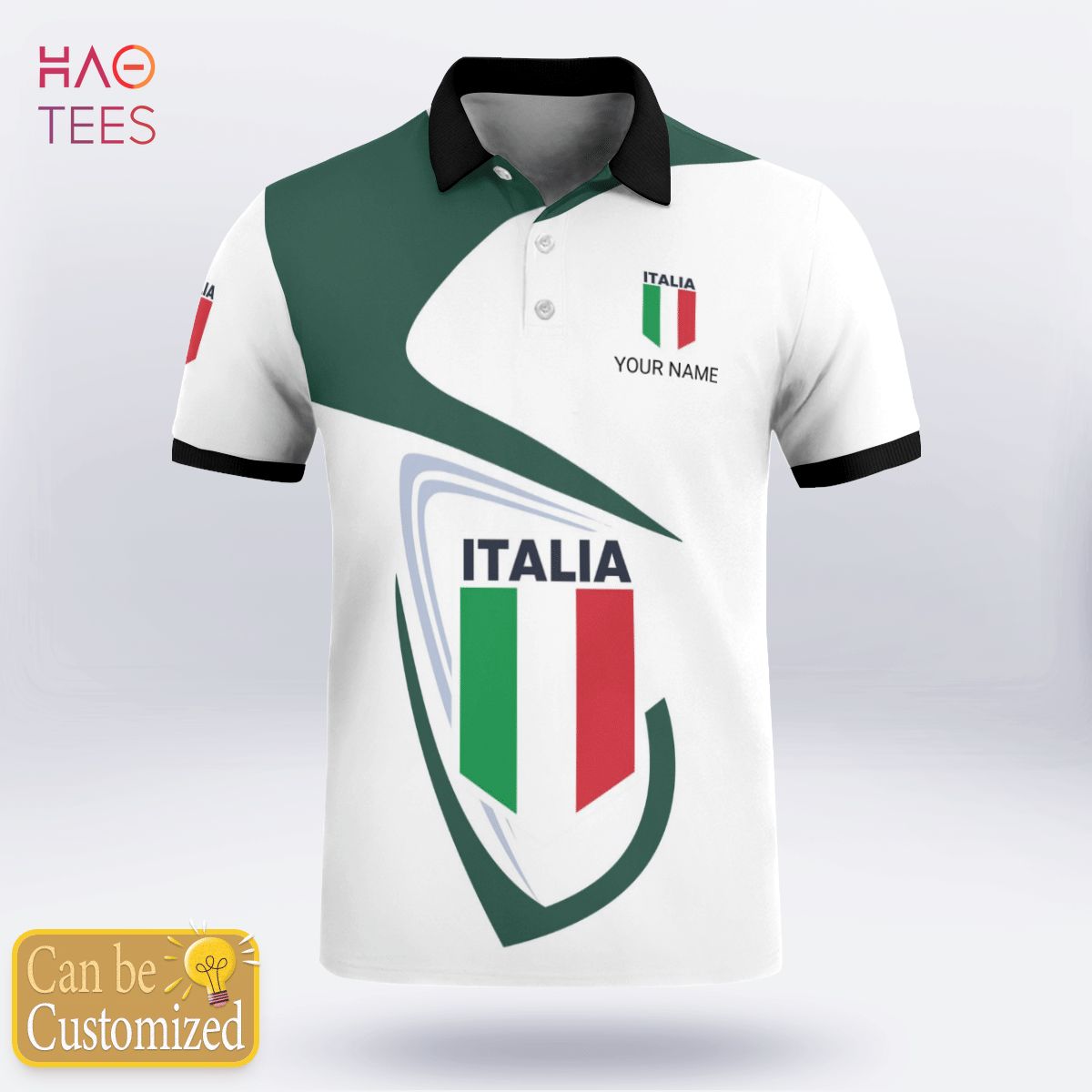 Italia Love Polo Shirt White For Men Italia Love Polo Shirt White For Men