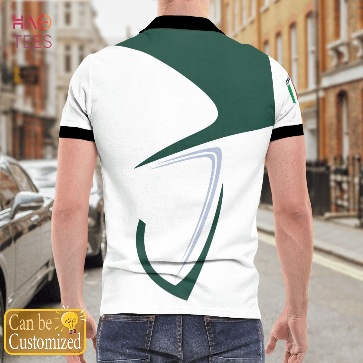 Italia Love Polo Shirt White For Men Italia Love Polo Shirt White For Men